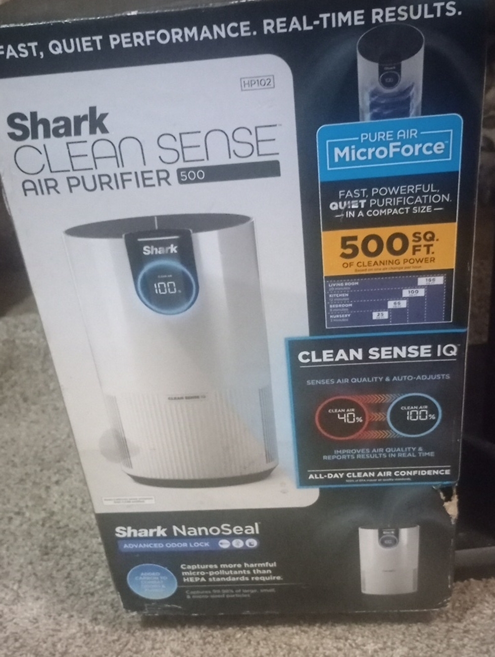 Shark Clean Sense 500 White Air Purifier - Clean Sense IQ